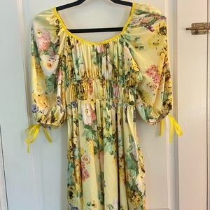 Yellow Floral Dress